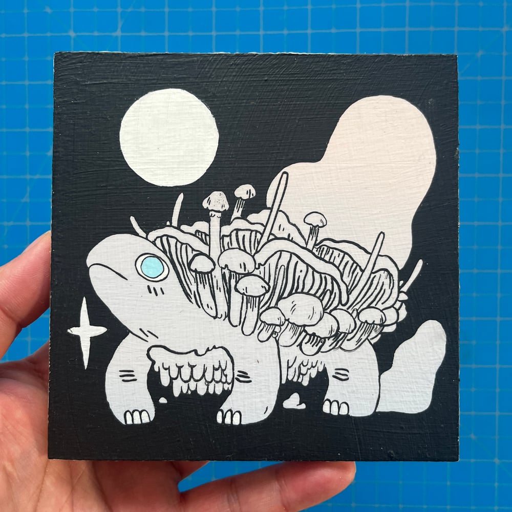 Image of 5X5 Acrylic on Wood Paintings