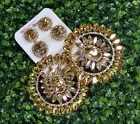  Large Crystal Dangle Earrings