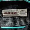 Vntg McGregor Black & Gray Geometric Sweater Sz L