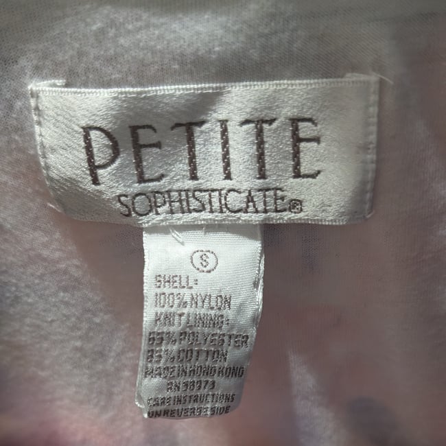 Vntg 80's Petite Sophisticate Pink & Purple Abstract Organic Pattern Track Suit Set Sz S & M