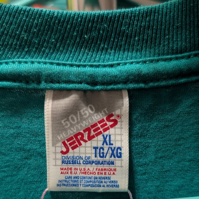 Upcycled 80's Style Double Star Applique T-Shirt Sz XL