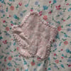 Upcycled Pink Star Applique Floral White Tank Top