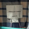 Upcycled Blob Blue & Cream Plaid Button Up Long Sleeve Shirt Sz XXL