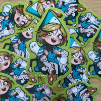 Image 2 of Witch Anime Character Die-Cut Sticker