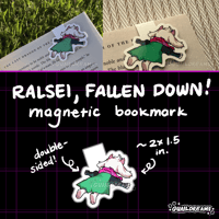 Image 2 of Fallen Down Ralsei Magnetic Bookmark