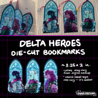 Image 2 of Delta Heroes Die-Cut Bookmarks