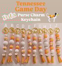 Image 1 of Tennessee Game Day Purse Charm Keychain 