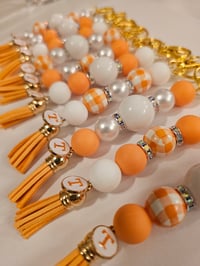 Image 2 of Tennessee Game Day Purse Charm Keychain 