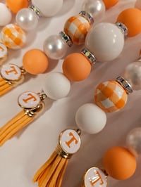 Image 3 of Tennessee Game Day Purse Charm Keychain 