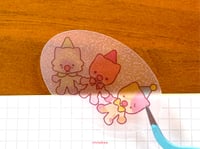 Image 4 of clown cat sticker sheet