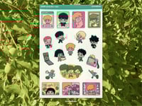 Image 1 of mob psycho 100 sticker sheet