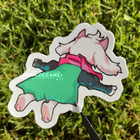 Image 1 of Fallen Down Ralsei Die-Cut Sticker
