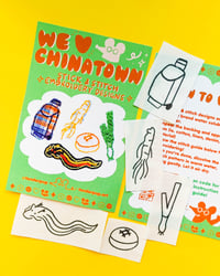 Image 1 of We <3 Chinatown Stick & Stitch Embroidery Design Pack