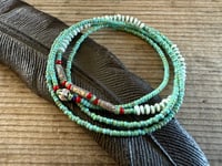 Image 3 of Seed beads and sterling silver necklace / n3