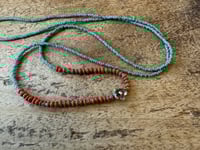 Image 9 of Seed beads and sterling silver necklace / n4