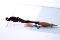 Image 3 of Golden - Wooden Feather Pen  