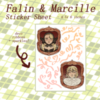 Image 1 of Falin & Marcille Deco Sticker Sheet
