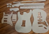 HSS Stratocaster Routing Template Full Set 9mm MR MDF 