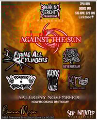 Image 2 of November 8 | Against The Sun | $15 Will Call Tickets