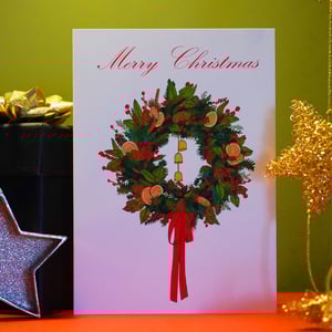 Image of Christmas Wreath - Pack of 8 Christmas Cards