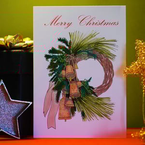 Image of Christmas Wreath - Pack of 8 Christmas Cards