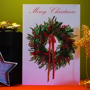 Image of Christmas Wreath - Pack of 8 Christmas Cards