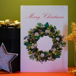 Image of Christmas Wreath - Pack of 8 Christmas Cards