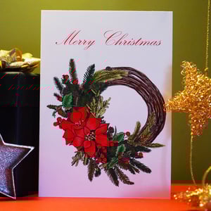 Image of Christmas Wreath - Pack of 8 Christmas Cards