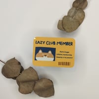 Lazy club member vinyylitarra