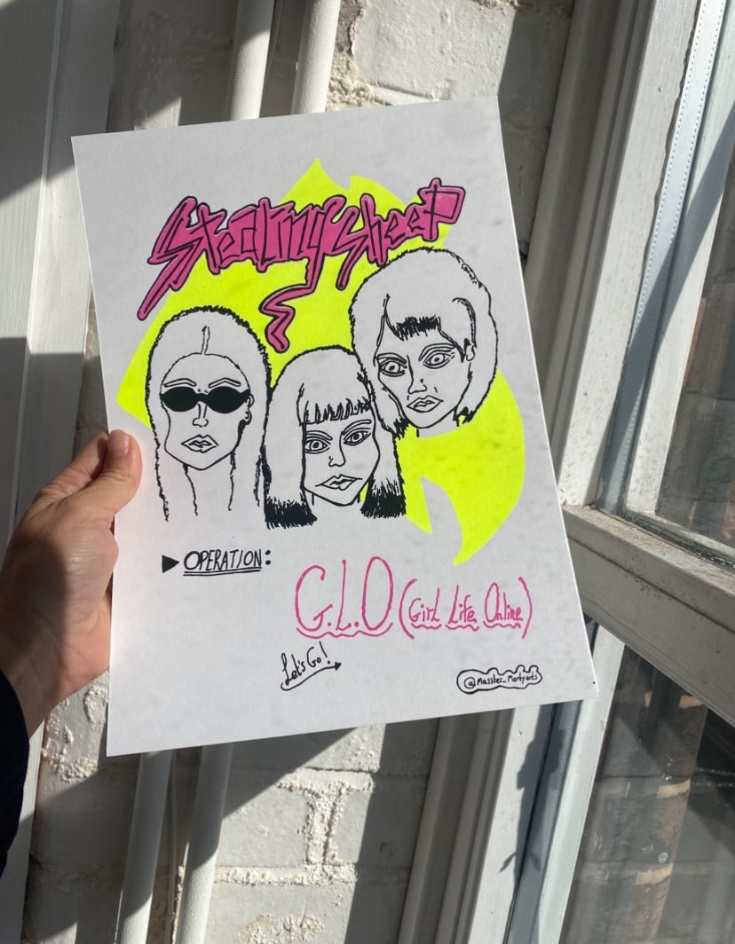 GLO Screen Print ~ G-irl Label Crowd Funder