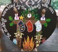 Christmas stocking slate heart