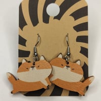 Image 2 of Veikeä juokseva kettu korvakorut