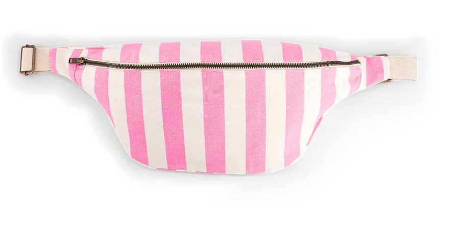 Image of Neon pink and white bum bag