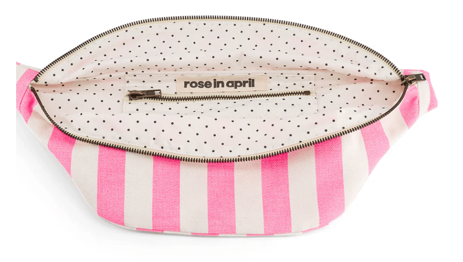 Image of Neon pink and white bum bag