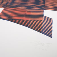 Image 3 of TOTEM MOIRÉ Orange + Blue