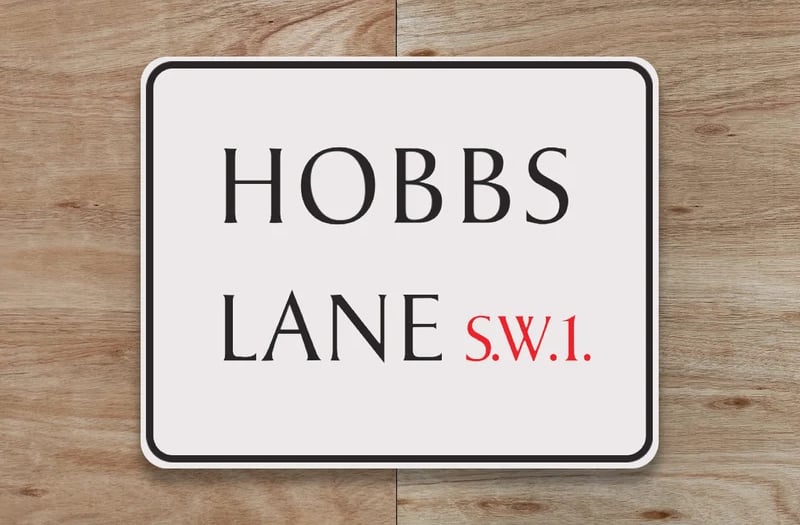 'Hobbs Lane' Sign (PRE-ORDER // SHIPS IN DECEMBER)
