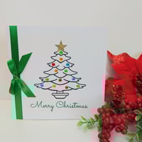 Image 4 of Petsonalised Handmade Christmas Card, Various Colours, Bling Christmas Card, Christmas Presents Card