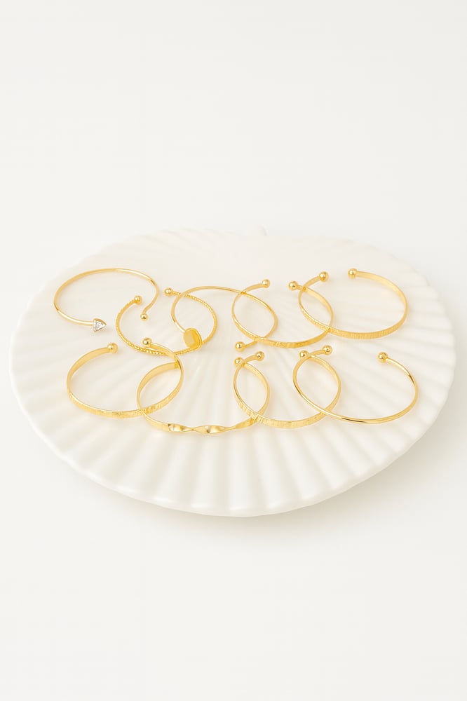 Image of Gold Cuff Bangles