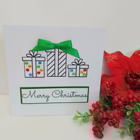 Image 7 of Petsonalised Handmade Christmas Card, Various Colours, Bling Christmas Card, Christmas Presents Card