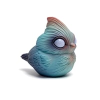 Image 4 of Chubby Bird (teal)