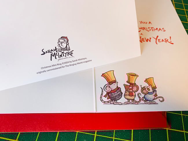 Bell Ringing Christmas cards - pack of 6