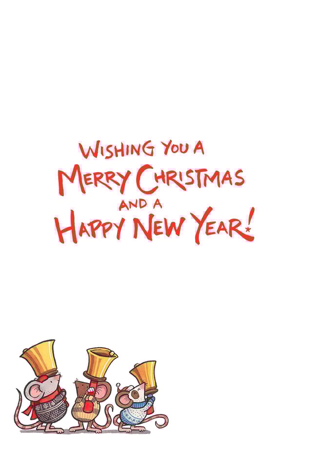 Bell Ringing Christmas cards - pack of 6