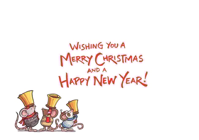 Bell Ringing Christmas cards - pack of 6