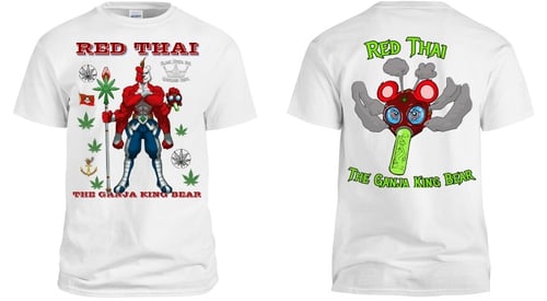 Image of   Cannabis Bear featured character Red Thai The Ganja King Bear