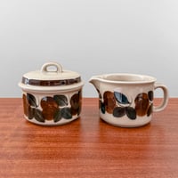 Image 1 of Arabia Finland Ruija Sugar Bowl and Creamer