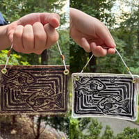 Image 1 of Fish - Linocut Wall Hanging