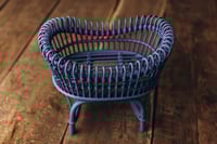 Image 4 of Wave crib in deep blue color