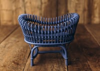 Image 5 of Wave crib in deep blue color