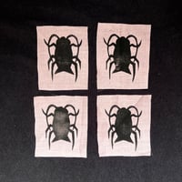 Image 1 of Cockroach Lino Print Patch (Pink)