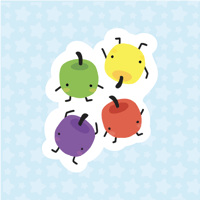 Image 1 of Rainbow Junimo Stardew Vinyl Sticker
